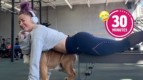 Dog Slips Into Woman's Workout 😯 | FUNNIEST Pets Of The Year...So Far (2023)