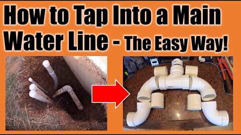 💧Tap into a PVC Main Water Line to Connect or Splice an Additional Pressure Line Without Leaks! ✅