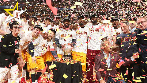 Cleveland Cavaliers Win The 2016 NBA Title And Break Out The Champagne