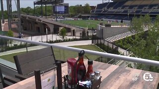 Brew Kettle with Topgolf simulators opens at Hall of Fame Village