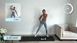 "Strong Arms & Sculpted Shoulders: 15-Minute Dumbbell Workout at Home"