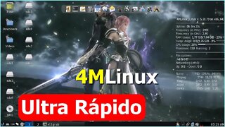 4M Linux distro miniatura foco em manutenção, multimídia, miniserver e mistério (jogos) ULTRA RÁPIDO