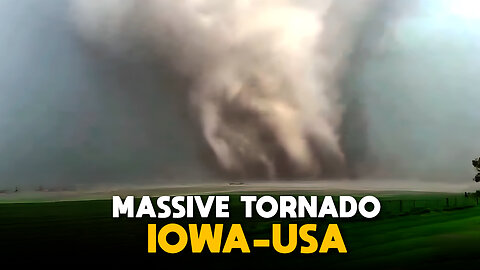 Warning in Iowa! Massive Tornado Destroys Homes and Windmills in the U.S.