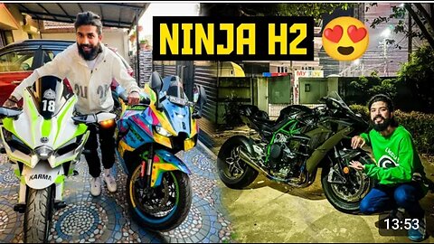 Finally Apni Superbike Kawasaki Ninja H2 Supra Ke Sath Lane Ka Hogaya Finnal 🤩😍