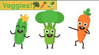 Veggies Cartoon - Learning Vegetables Cartoon - Funny Kids Cartoon - Learning Children Cartoon
