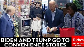 VIRAL MOMENTS_ Biden And Trump Both Pay Visits To Convenience Stores 21-04-2024