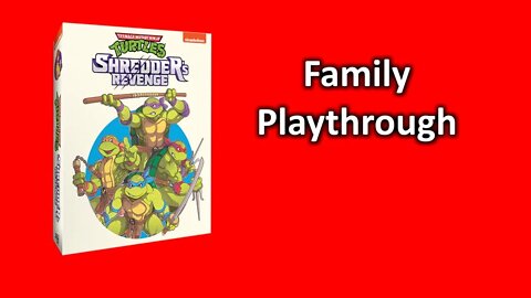 Teenage Mutant Ninja Turtles: Shredder's Revenge - Family Reacts. Part 1 The Menu.