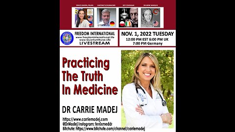 #186 Practicing The Truth In Medicine - Dr. Carrie Madej