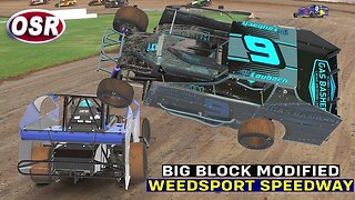 iRacing Big Block Modified Race - Weedsport Speedway - iRacing Dirt #dirtracing #iracingdirt