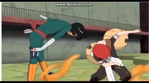 Gaara vs Rock Lee (English Dub)