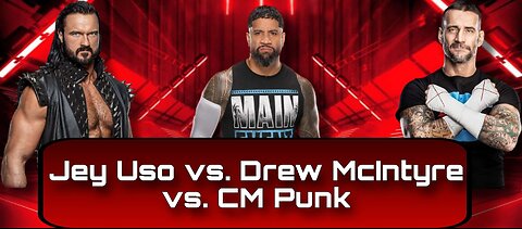 Jey Uso vs. Drew McIntyre vs. CM Punk - WWE 2k24