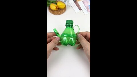 Mini bottle #DIY #crafts #creativity #kid #learning #plastic #bottle #recycling