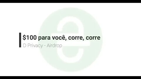 Finalizado - Airdrop - DXMR - $100 - Corre pro fim!