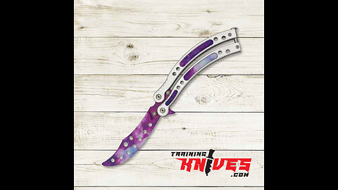 Albainox Light Galaxy 3Cr13Mov Butterfly Balisong Trainer 02169