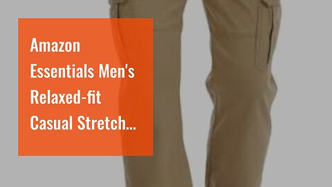 Amazon Essentials Men's Relaxed-fit Casual Stretch Khaki Pant