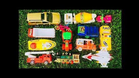 Lot’s Of Colourful Toys Showing On Ground #toyreview #helicopter #tractor | TOYO TOYS