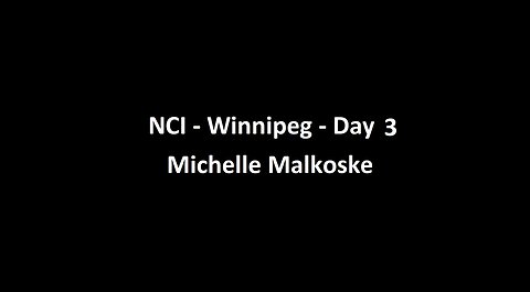 National Citizens Inquiry - Winnipeg - Day 3 - Michelle Malkoske Testimony