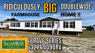 RIDICULOUSLY BIG DOUBLEWIDE FARMHOUSE HOME!! BRAVE SERIES 3276449BRV BY SCOTBILT HOMES , INC. | DMHC