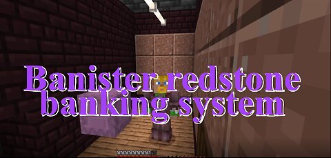 Minecraft Banister Banking system