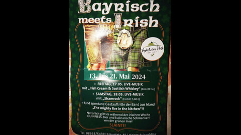 IRISH WEEK Live Musik Hotel zur Post Ruhpolding, 13-21.5.24 Filmriss I HKH Webmaker © www.LosRein.de