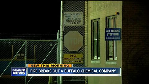 Overnight fire at Buffalo chemical plant