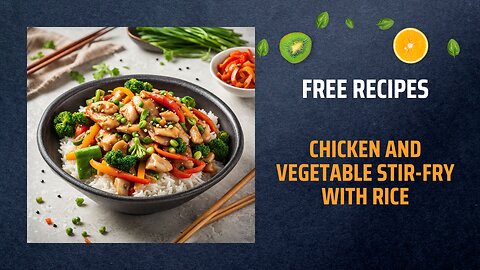 Free Chicken and Vegetable Stir-Fry with Rice Recipe 🍚🥦🍗