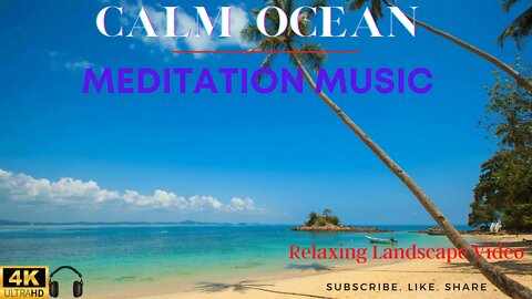 👉Calm Ocean Relaxation music with gentle wave background sound for yoga meditation. 2 HR 30 MIN🔥🔥🔥