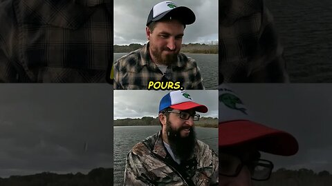 Bass Fishing During a RAINSTORM... #bassfishing #comedy