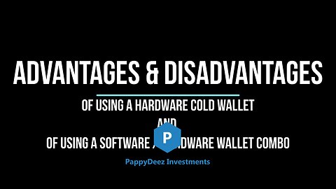 Advantages & Disadvantages of Using a Hardware Cold Wallet Plus Software Hardware Wallet Combo