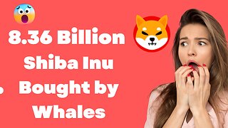 8.36 BILLION SHIBA INU Bought by Whales Within Hour