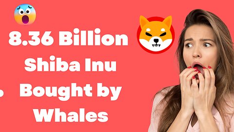8.36 BILLION SHIBA INU Bought by Whales Within Hour