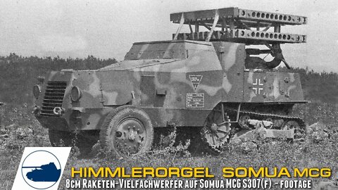 8 cm R-Vielfachwerfer / Reihenwerfer S307(f) - Pionier Panzerwagen - Somua MCG footage.