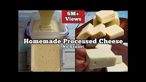 How to Make Processed Cheese at Home | Homemade Cheese Recipe ! No Rennet