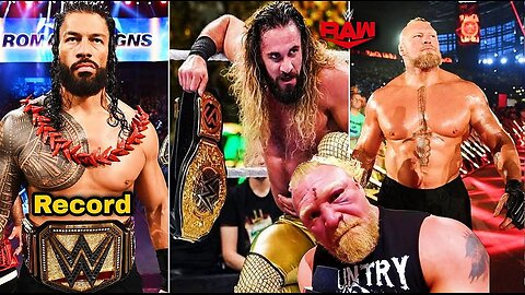 Roman Reigns Record | Brock Lesnar Updates | Seth Rollins Relinquish World Championship