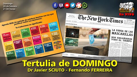 Tertulia de DOMINGO: Dr Javier SCIUTO - Fernando FERREIRA