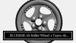 BLUERISE Ab Roller Wheel 2 Types Ab Roller No Noise Ab Wheel Easy to Assemble Home Workout Equi...