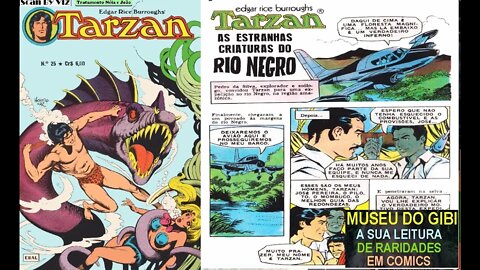 TARZAN FORMATINHO 25 AS ESTRANHAS CRIATURAS DO RIO NEGRO#MUSEUDOGIBI #quadrinhos #comics #manga