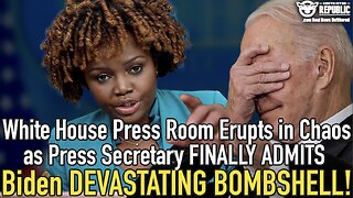 White House Press Room Erupts in Chaos as Press Secretary FINALLY ADMITS Biden DESTROYING BOMBSHELL!