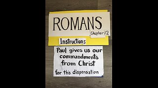 Romans Chapter 12 - Paul's instructions to the body of Christ - Marianne Manley