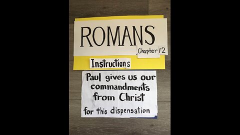 Romans Chapter 12 - Paul's instructions to the body of Christ - Marianne Manley