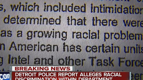 Detroit police report alleges racial discrimination within the department