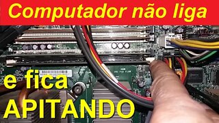 Porque meu computador começou a apitar? PC apitando e não liga. Resolvido!