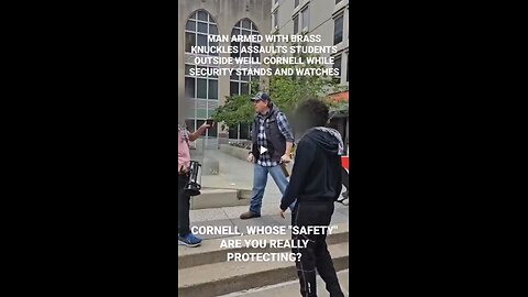 Weill Cornell students being assaulted by a man wearing brass knuckles