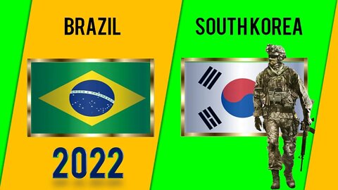 Brazil VS South Korea military power comparison 2022 Coreia do Sul 브라질 VS 한국