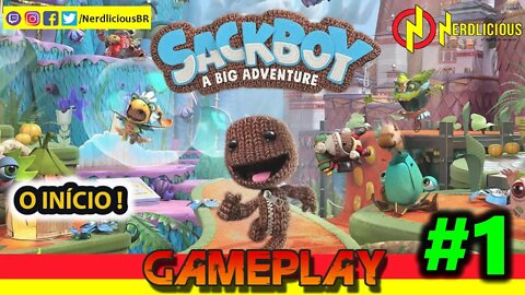 🎮 GAMEPLAY! Jogando as três primeiras fases de SACKBOY: UMA GRANDE AVENTURA!