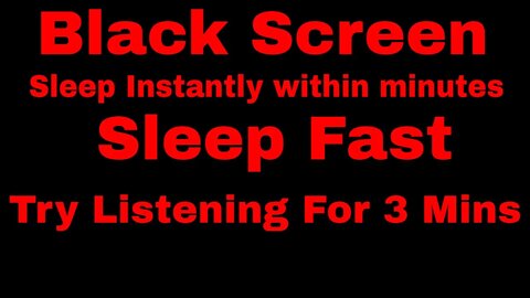 SLEEP Instantly Within 3 Minutes Heavy RAIN with ThunderStorm | Rain sounds Black Screen for sleep