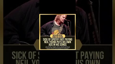 Sick of Spotify not paying Neil Young puts add in his songs