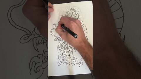 desenho de dragão