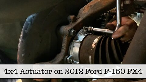 Changing the Passenger Side 4x4 Actuator on 2012 Ford F-150 FX4