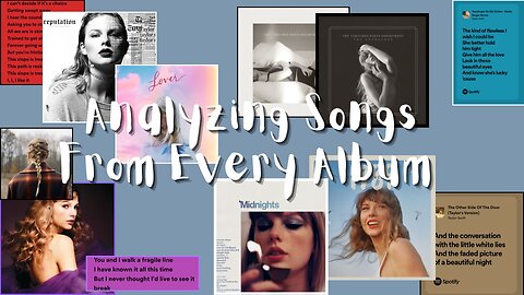 ANALYZING SONGS FROM EVERY TAYLOR SWIFT ALBUM - Debut to TTPD